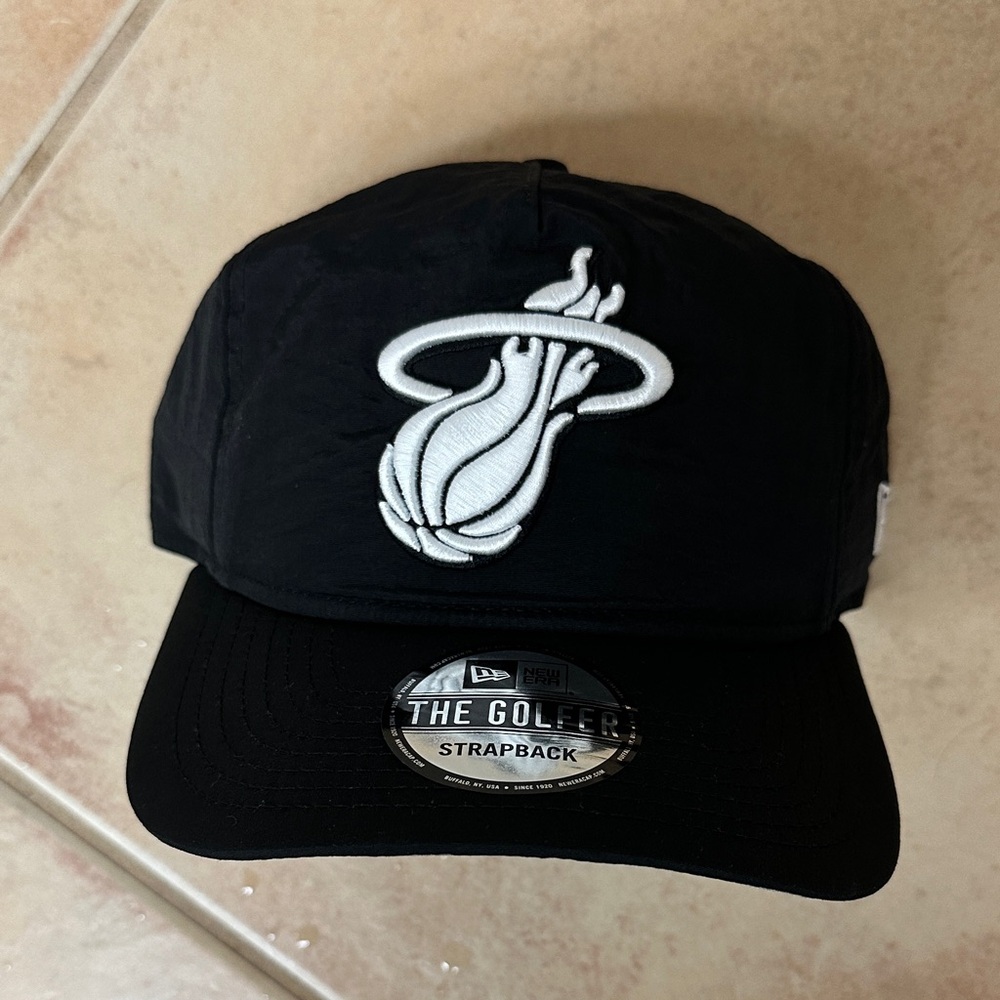 Miami Heat Everyday Nylon Black Golfer Hat
